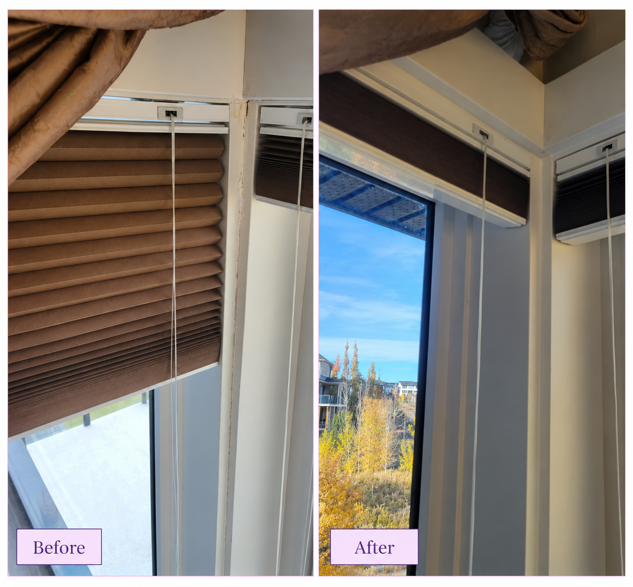 Window finishing touches by Handy-Lady Helper