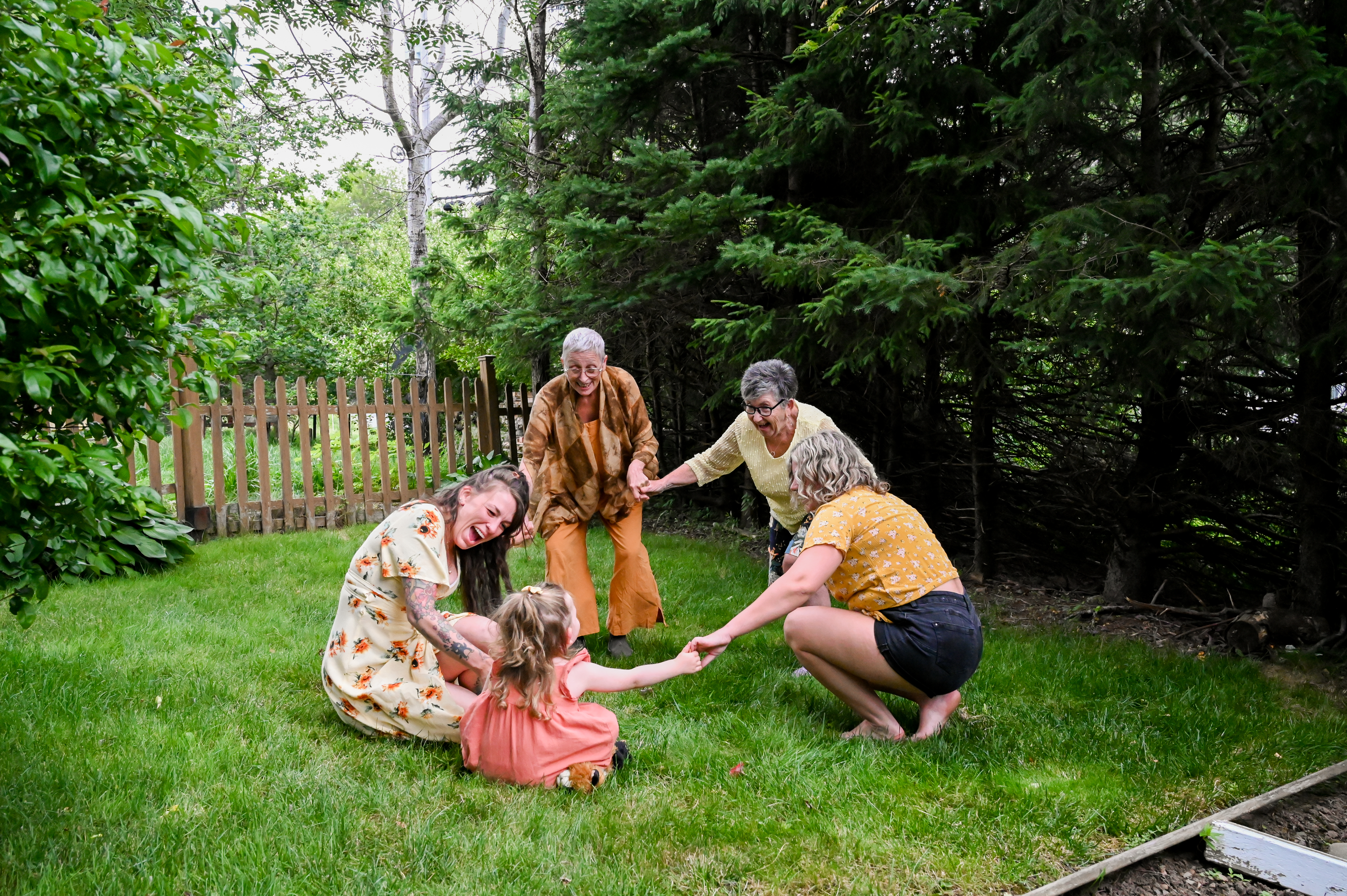 Alissa enjoying time outdoors with her family